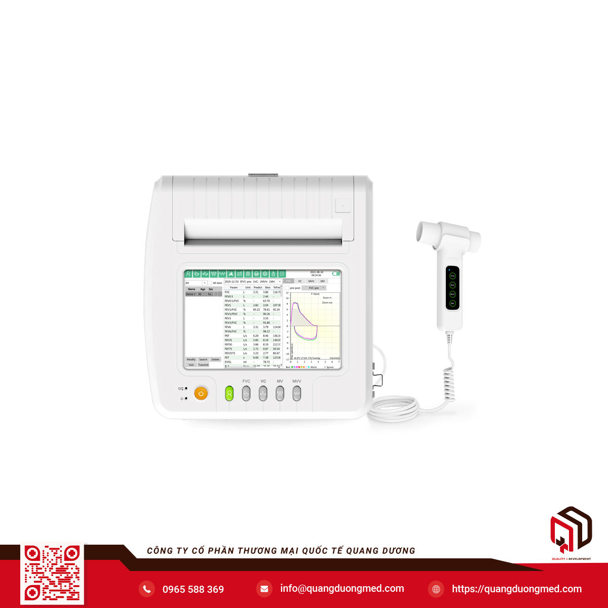 SP100B  - Máy đo chức năng hô hấp 