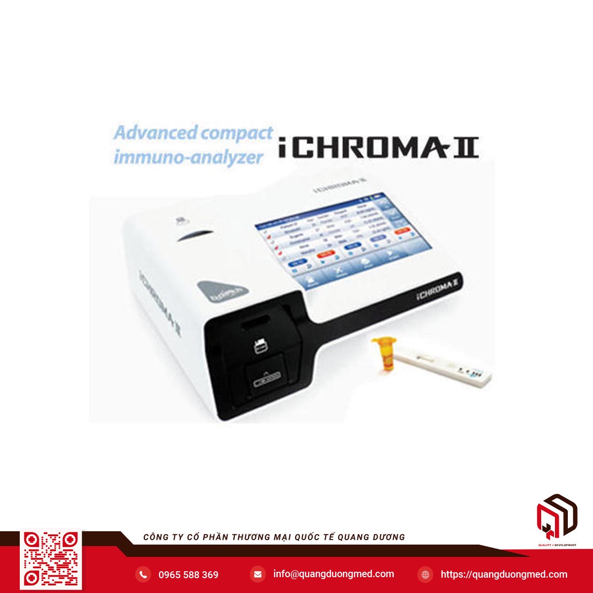 Máy miễn dịch huỳnh quang - Model: iChroma II - Hàn Quốc