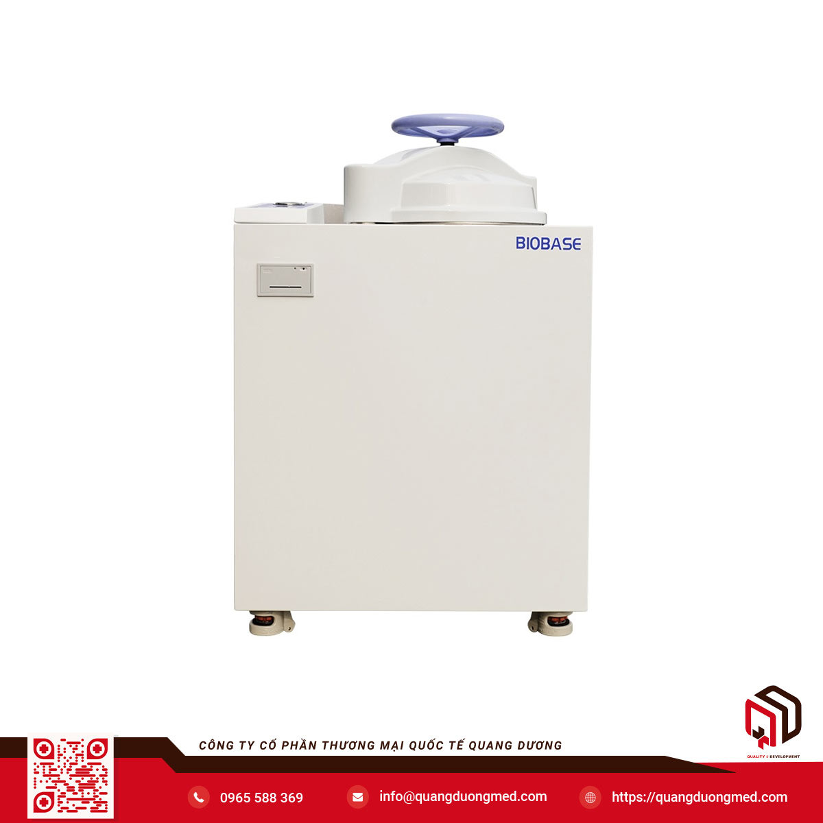 Nồi hấp tiệt trùng đứng 50 lít (có tích hợp bơm chân không) | Model: BKQ-B50V BIOBASE