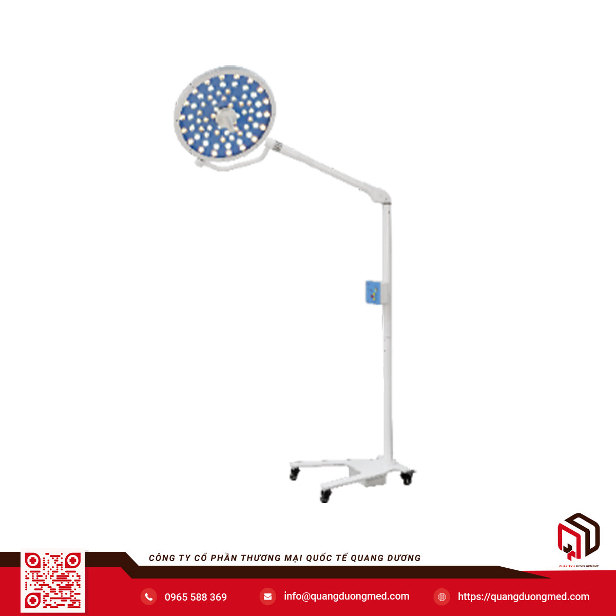 Đèn mổ di động chóa 500 - Model: KYLED500 - Hãng sản xuất: Shandong Qufu Healthyou Medical Technology Co.,Ltd