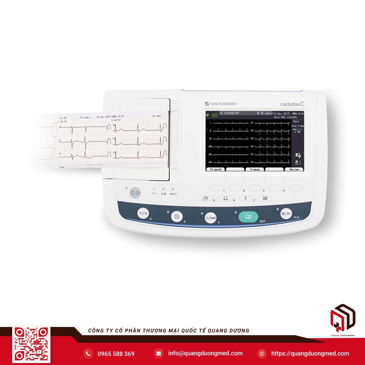 Máy điện tim 3 kênh Cardiofax C ECG-3150 - Nihon Kohden