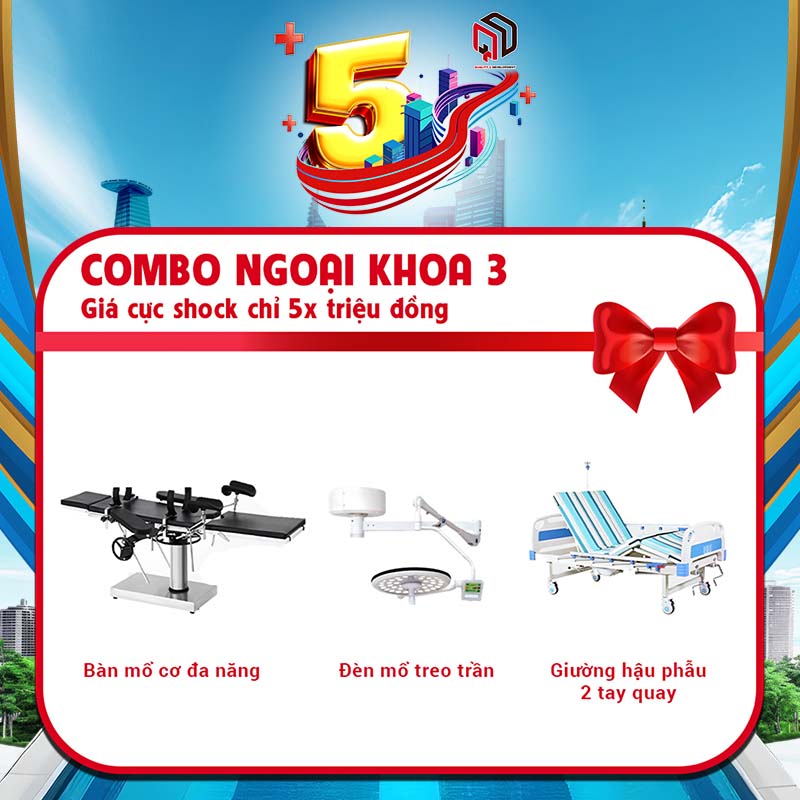 COMBO NGOẠI KHOA 3 | PLOT-01 + PLM500 + GIƯỜNG HẬU PHẪU