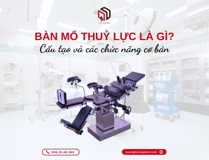 Bàn mổ thuỷ lực là gì? Cấu tạo và các chức năng cơ bản