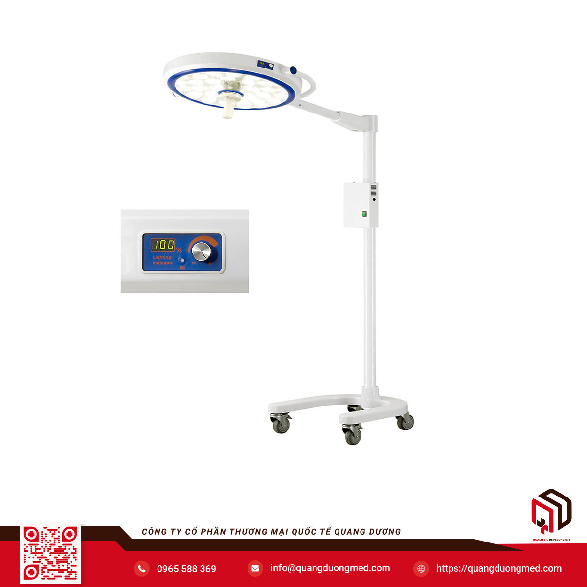 Đèn phẫu thuật có chân di động bóng LED SLJ-100M | Sturdy