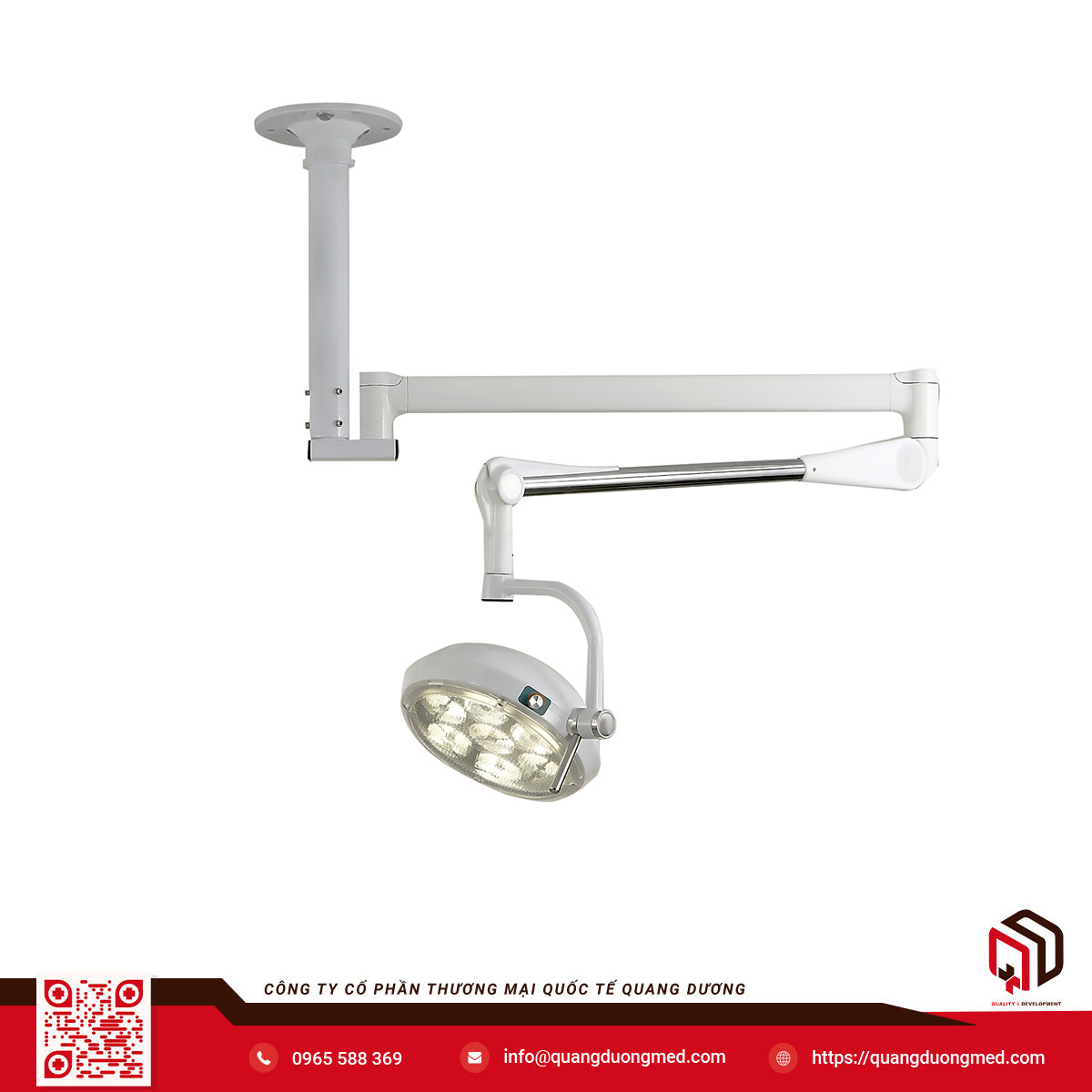 Đèn phẫu thuật treo trần, 1 nhánh, đèn LED SLH-100C | Sturdy