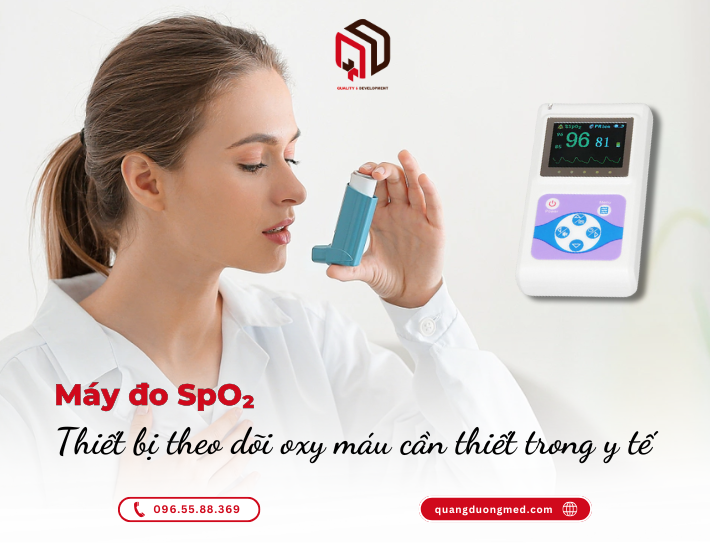 Máy đo SpO₂: Thiết bị theo dõi oxy máu cần thiết trong y tế