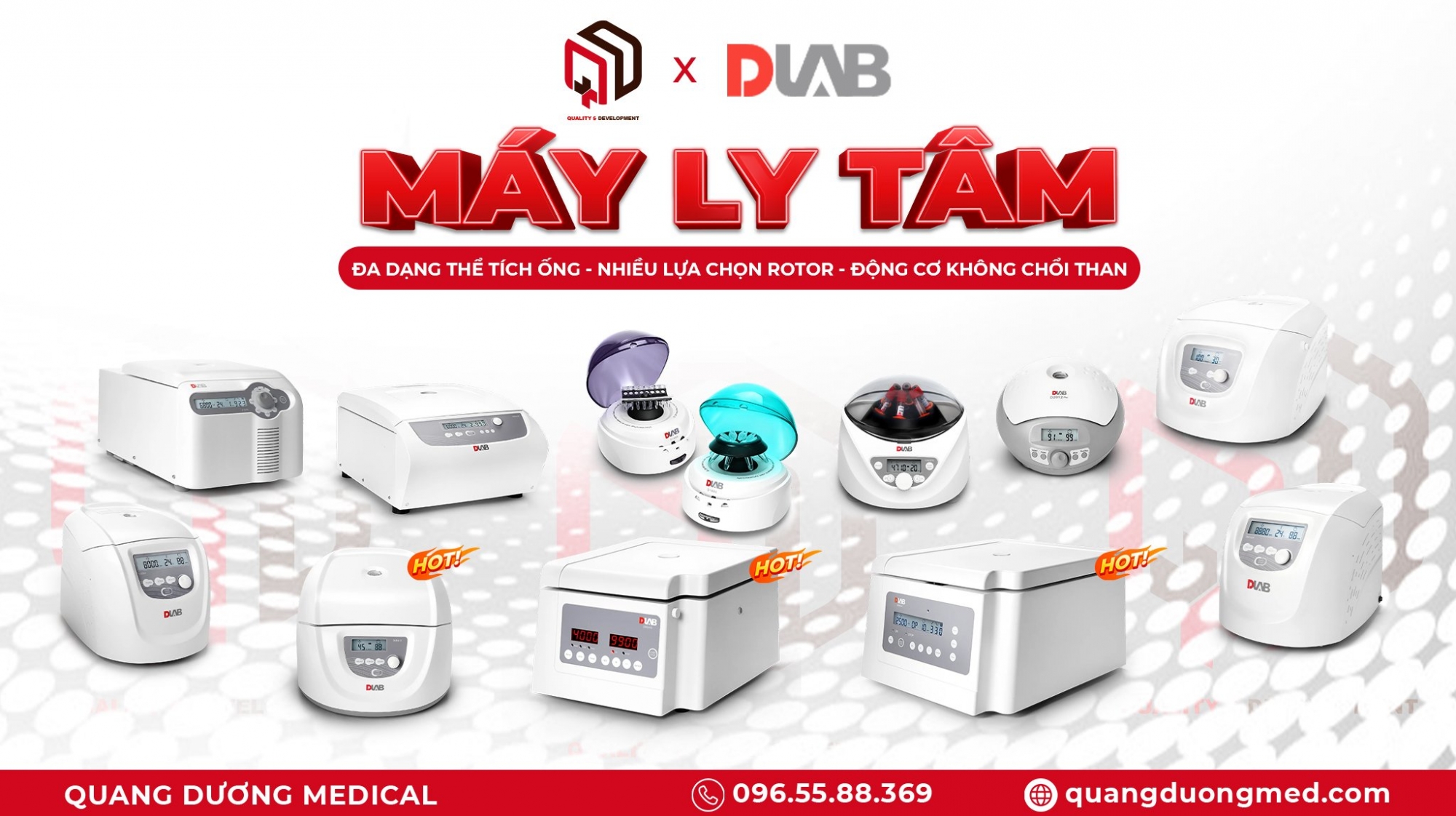 Tổng hợp các máy ly tâm DLAB tại Quang Dương Medical