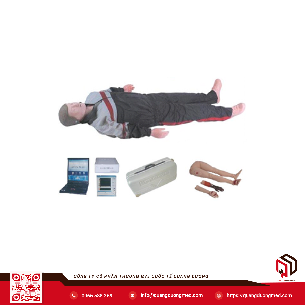 Mô hình thực hành cấp cứu (toàn thân) KAR/CPR600