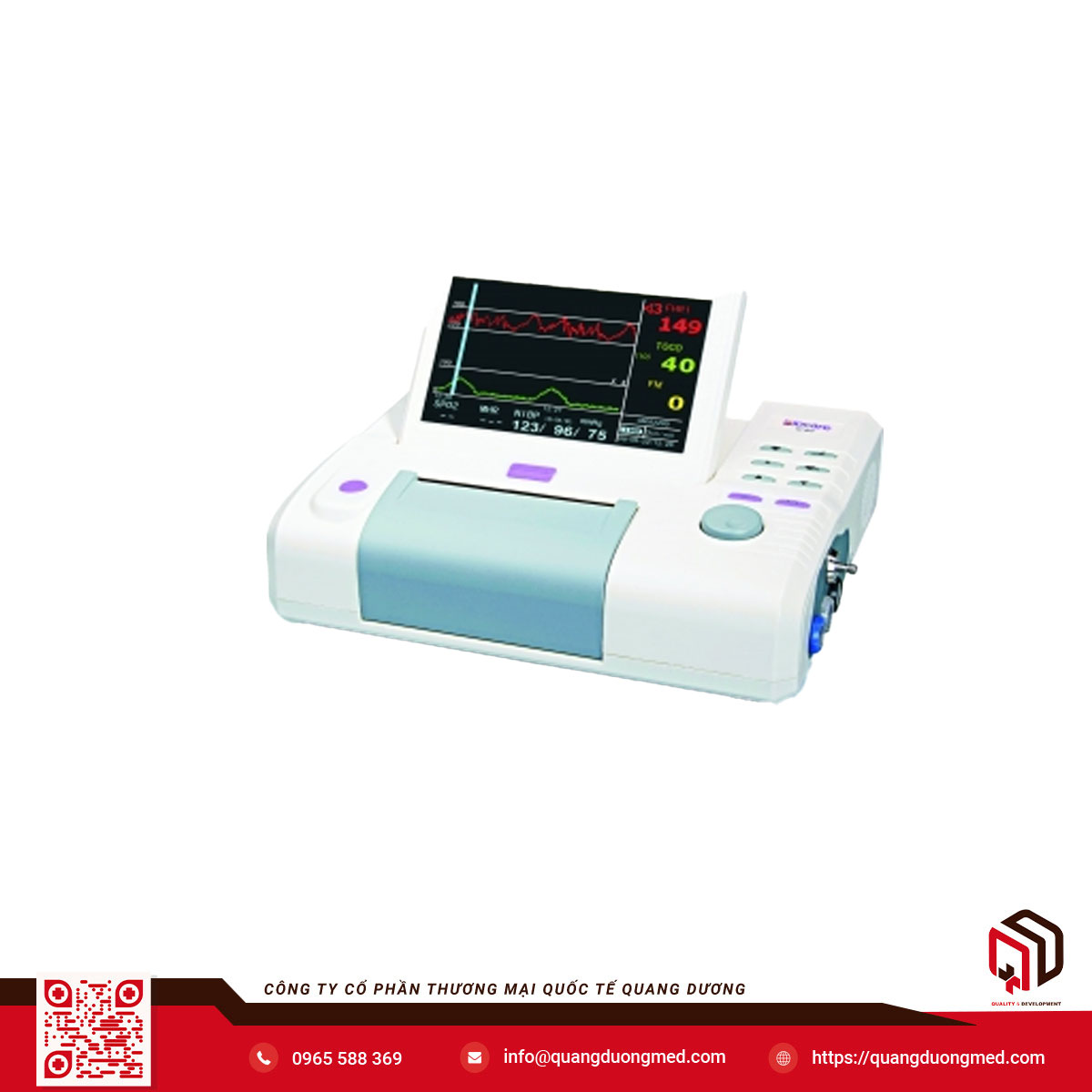 Monitor sản khoa có màn hình - Model:  IC60 - Hãng Biocare - Trung Quốc