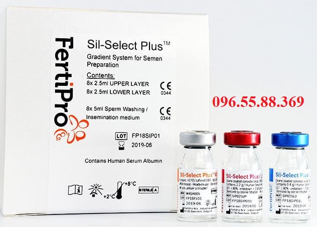 Môi trường lọc rửa tinh trùng, Sil-select Plus, Fertipro - Bỉ