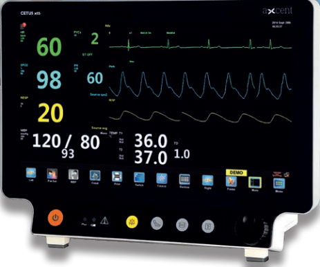 Máy theo dõi bệnh nhân 5 thông số - Model: CETUS X15 - Hãng: AXcent medical GmbH - ĐỨC